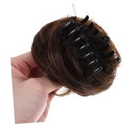 Garneck 2pcs Claw Clip Bun Hair Piece Lightweight Natural Look Hair Bun Extensions for Women Soft Glossy Hairpiece Easy to Wear Secure Updo Accessory