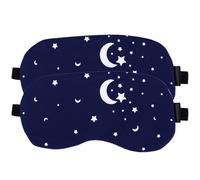 Garneck 2pcs Cotton Linen 3D Sleeping Eye Masks with Star Pattern, Soft Breathable Sleep Mask for Teens and Youth, Portable Cute Eye Cover for Travel and Home Use Random Color Random Color