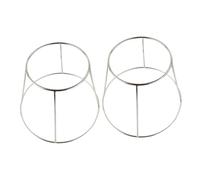 Garneck 2pcs Double Grill Rack Stainless Steel Household Pizza Stand Seafood Serving Tray Rack Multi-use Food Tray Storage Holder for Kitchen Bbq Party