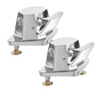 Garneck 2pcs Drum Kit Base Clamp for Tom Stand Adjustable Height Percussion Instrument Accessories User-friendly Design for Drummers Iron Tom Bases for Enhanced Performance