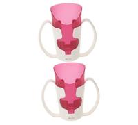Garneck 2pcs Elderly Care Cup Nose Cut Out Cup Handicap Drink Feeding Beakers Elderly Independence s Cut Out Drinking Patient Feeding s for Disabled Bowl