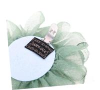 Garneck 2pcs Elegant Green Flower Shoe Clips for Women Detachable Fabric Shoe Decorations Interchangeable Floral Accessories for Heels Wedding Party Charm