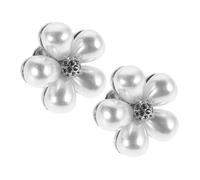 Garneck 2pcs Elegant Pearl Daisy Brooch Pins with Shawl Buckle Korean Chic Flower Brooches for Womens Shirts and Clothing Accessories Stylish Pearl Design for Sophisticated Look