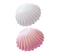 Garneck 2pcs Emulation Shell Photography Props Chic Lightweight Plastic Shell Adornment Storage Box with Wonderful Texture Feeling for Furniture and Cafe Decor