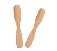 Garneck 2pcs Ergonomic Beech Wood Shoe Horn Lightweight Handheld Shoe Helper for Men Women Seniors Wooden with Comfortable Grip for Easy and Boot Wearing