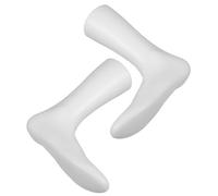 Garneck 2pcs Female Foot Mannequin Shoe Mold for Sock Display Lightweight Reusable Plastic Foot Model for Women Shoe Shape Maintenance and Retail Accessories