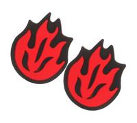Garneck 2pcs Flame Shape Silicone Tennis Racket Vibration Dampeners Shock Absorbers for Effective Shock Absorption and Stylish Look the Court during Tennis Matches