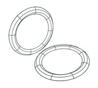 Garneck 2pcs Floral Wreath Making Kit Round Metal Craft Hoops Christmas Wreath Frame Diy Ring Support