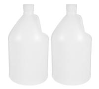 Garneck 2pcs Gallon Jug with Caps Water Gallon Dispenser 4l White Hdpe Plastic Lightweight Sturdy Food Storage Containers for Everyday Kitchen Use