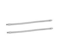 Garneck 2pcs Gooseneck Extension Flex Leg for Lighting Work Lamp Hose Flexible Arm External Threaded Bracket Long in Electroplated