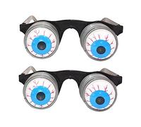 Garneck 2pcs Halloween Costume Glasses Prop Bouncy Spring Eyeball Funny Party Supplies for Haunted House Dance Activities and Spooky Masquerade