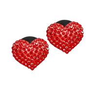 Garneck 2pcs Heart Shaped Car Vent Clip Aroma Diffuser Decorative Car Interior Accessory Easy Installation Refreshing Scent Elegant Design for Odor Elimination and Sophisticated Look