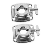 Garneck 2pcs Heavy Duty Drum Base Plate Cymbal Clamp for Drum Throne Stable Support