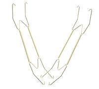 Garneck 2pcs Heavy Duty Plate Hangers for Wall Hanging Invisible Shaped Spring Hooks with Wire Holders Decorative Plate Holders for Kitchen and Home Display