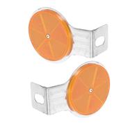 Garneck 2pcs Heavy Duty Reflective Driveway Markers with Pre Drilled for Easy Installation Plastic Reflectors for Highways Traffic Safety and Enhanced Night Visibility
