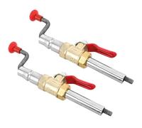 Garneck 2pcs Heavy Duty Truck Tire Inflator Pump Stem with Quick Connector Air Compressor Tire Chuck Adapter for Fast Vehicle and Inflation