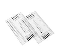 Garneck 2pcs High Precision Flaw Detection Film Ruler for Crack Measurement Multi-functional Inspection Tool for Surface Defect Analysis in Construction and Engineering