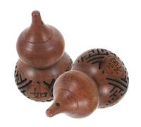Garneck 2pcs Hollow Carved Wooden Gourd Aroma Beads Holder with Rotatable Design Compact Natural Scent Diffuser Sachet for Home Decoration and Blessing