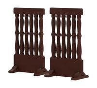 Garneck 2pcs Japanese Inspired Wooden Mini Screen Divider with Unique Design and Multi Functional Features for Home Decor and Offices, Elegant Brown Desktop Ornament