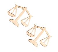 Garneck 2pcs Justice Scales Lapel Pin for Men Suit Accessories Alloy Lawyer Brooch Badge Gold Tone Collar Pin for Formal Jackets Shirts Scarves Legal Profession