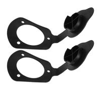 Garneck 2Pcs Kayak Rod Holder Gasket Cover for Flush Mount Rod Holder for Boat Hatch Black Accessory Replacement