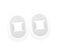 Garneck 2pcs Large Self Adhesive PVC Pipe Brackets for Washing Machine Drain Hose Wall Mount Clips No Drill Temperature Resistant Minimalist Design for Laundry and Air Conditioner Pipes