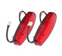 Garneck 2pcs LED Tail Light for Atv Off Road Motorcycle Red Brake Stop Turn Signal Lamp Compatible with Dirt Bikes Boats Rvs and Golf Carts