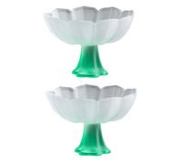 Garneck 2pcs Lotus Stem Cup Kungfu Tea Cup Delicate Tea Footed Ice Cream Bowl Chinese s Red Wine Glasses Pudding Fancy s Crystal Glass