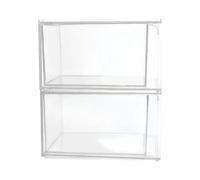 Garneck 2pcs Makeup Box Plastic Storage Boxes 5.89x7.47x8.65in Smooth Inner Wear Resistance for Workers and Students Vanity with Lid