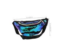 Garneck 2pcs Mermaid Sequin Waist Bag for Women Large Capacity Belt Bag Fanny Pack with Adjustable Strap Stylish Crossbody Phone Wallet for Outdoor Activities and Travel