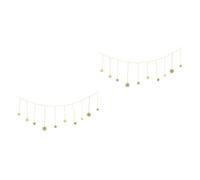 Garneck 2pcs Metal Chain Star Wall Decor Stars Pendant Bedroom Decor Hanging Ornament