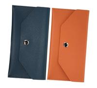 Garneck 2pcs Mini Envelope Wallet Fake Leather Cash Bag Slim Budget Envelope for Money Saving Organizer Cash Carrying for Daily Use