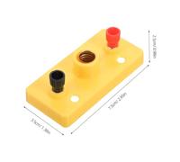 Garneck 2pcs Mini Screw Bulb Socket Holders for Physics Experiments Plastic Lamp Bases for Electrical Circuit Building Kits Safe and Easy to Connect for Middle School Science and DIY