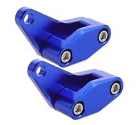 Garneck 2pcs Motor Brake Cable Clamp Aluminum Hose One Hole Pipe Clamp Motorcycle Brake Cable Aluminum Exhaust Motor Line Pipe Blue