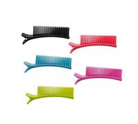 Garneck 2pcs Multi Function Hairdressing Clips Small Sectioning Clips with Comb for Cutting Dying and Styling Hair Portable and Durable for Home and Professional Use