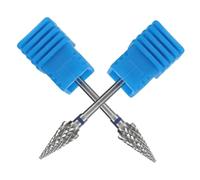 Garneck 2pcs Nail Drill Bits for Manicure and Pedicure Steel Material Grinding Head Tools for Gel Polish Removal and Comprehensive Nail Care and Home Use