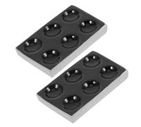 Garneck 2pcs Porcelain Ceramic Spot Plates for Chemical Testing Laboratory Reaction Experiments Smooth Easy Clean Surface Accurate Design Versatile Use