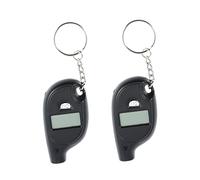 Garneck 2Pcs Portable Digital Tire Pressure Gauge for Car and Truck Key Ring Design Ergonomic Non Slip Grip Instant LCD Display Accurate Measurements Essential Tire Tool