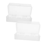 Garneck 2pcs Power Strip Box with Lockable Cover Outdoor Electrical Outlet Protection Case for Electric Vehicle Charging Weatherproof Cord Safety for Garden and Patio Use
