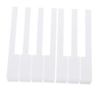 Garneck 2pcs Professional Piano Keytop Plastic Repair Tools for Pianist, Replace Worn or Missing Key Tops, Suitable for Piano Keyboard, White Plastic Musical Instrument Parts