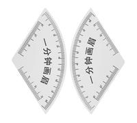 Garneck 2pcs PVC Eyebrow Ruler for Precise Drawing and Shaping Reusable Eyebrow Measurement Guide Tool for Makeup Artists and Microblading Brow Mapping Accessory