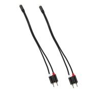 Garneck 2pcs Rca Splitter Cable Goldplated Female to Dual Male Y Adapter for Car Audio Upgrade Stable Signal Transmission Optimized for Enhanced Sound Quality and Easy Installation