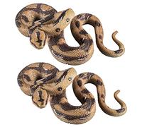 Garneck 2Pcs Realistic Scary Simulation Snakes Halloween Prank Props Lifelike Snakes for Fun Games for Surprising Friends and Halloween Decorations