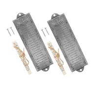 Garneck 2pcs Religious Mezuzah Plaques Ancient Silver for Gatepost Front Door Blessing House Protection Judaica Craft Decoration for Jewish Housewarming and Catholic Faith