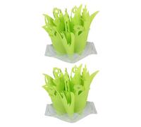 Garneck 2Pcs Reptile Box Humidifier Lifelike Imitation Plants Natural Evaporation Air Humidifier for Turtle and Tortoise Habitat Landscaping