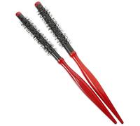 Garneck 2pcs Roll Brush Large round Brush for Blow Drying Wooden Handle Brown Sturdy Practical Design for Styling and Volumizing Hair at Home