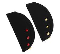 Garneck 2pcs Russian Military Style Sailor Dance Boat Caps for Women Breathable Lightweight Yacht Captain Beret Hats with Star Design Durable Shape Retention for Dance Performances Cosplay