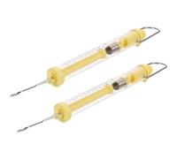 Garneck 2pcs Scientific Spring Scales Dual Scale Newton Force with Housing for Physics Experiments and Classroom Use Capacity Accurate Readings Random Color
