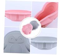 Garneck 2pcs Silicone Baking Molds Penguin Shape Cake Tins Baking Non-Stick Food Grade Cartoon Cake Molds
