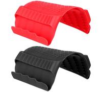 Garneck 2pcs Silicone Finger Protectors for Cutting Food Smooth Surface and Easy to Clean Design, Kitchen Hand Guards for Safe Vegetable and Fruit Preparation